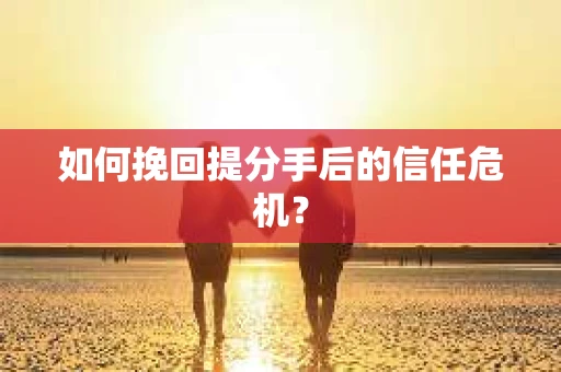 如何挽回提分手后的信任危机？