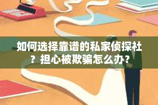 如何选择靠谱的私家侦探社？担心被欺骗怎么办？
