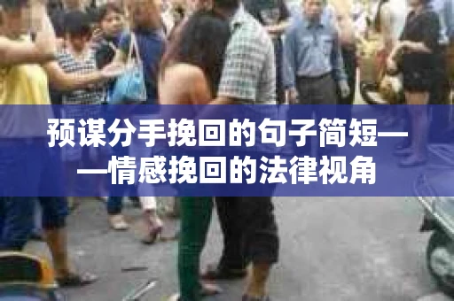 预谋分手挽回的句子简短——情感挽回的法律视角