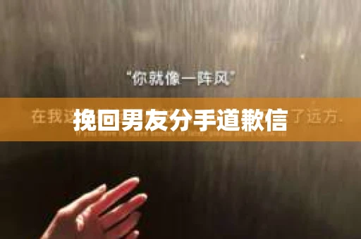 挽回男友分手道歉信