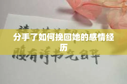 分手了如何挽回她的感情经历