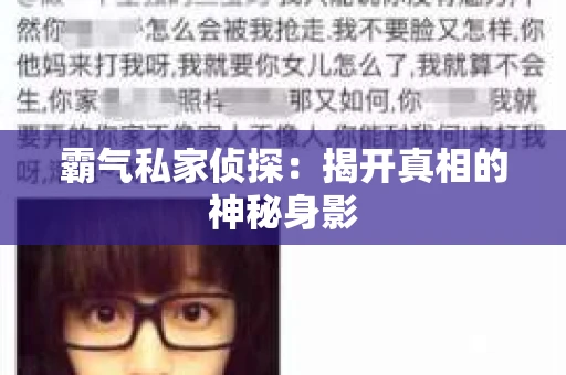 霸气私家侦探：揭开真相的神秘身影