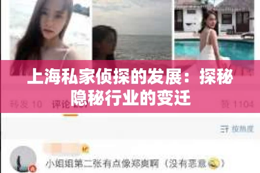 上海私家侦探的发展：探秘隐秘行业的变迁
