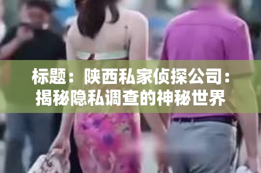 标题：陕西私家侦探公司：揭秘隐私调查的神秘世界