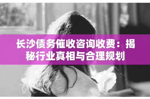 长沙债务催收咨询收费：揭秘行业真相与合理规划