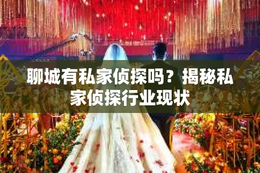 聊城有私家侦探吗？揭秘私家侦探行业现状