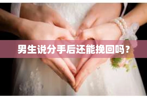 男生说分手后还能挽回吗? 男生说分手后还能挽回吗?