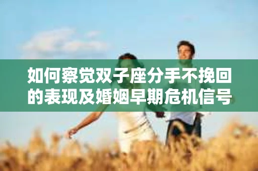 如何察觉双子座分手不挽回的表现及婚姻早期危机信号？