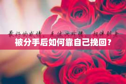 被分手后如何靠自己挽回？