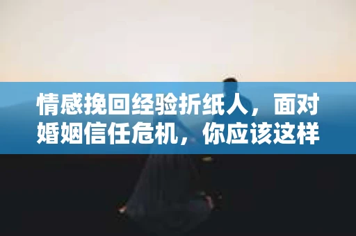 情感挽回经验折纸人，面对婚姻信任危机，你应该这样做
