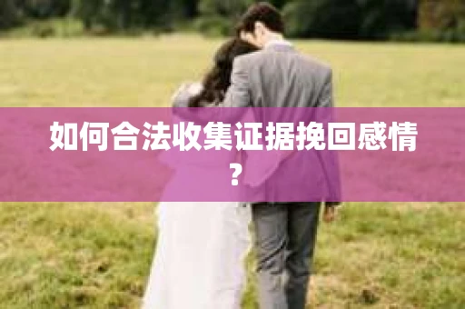 如何合法收集证据挽回感情？