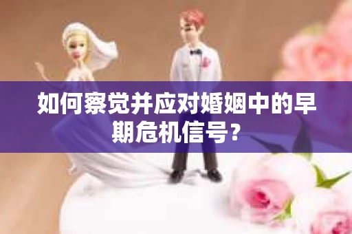 如何察觉并应对婚姻中的早期危机信号？